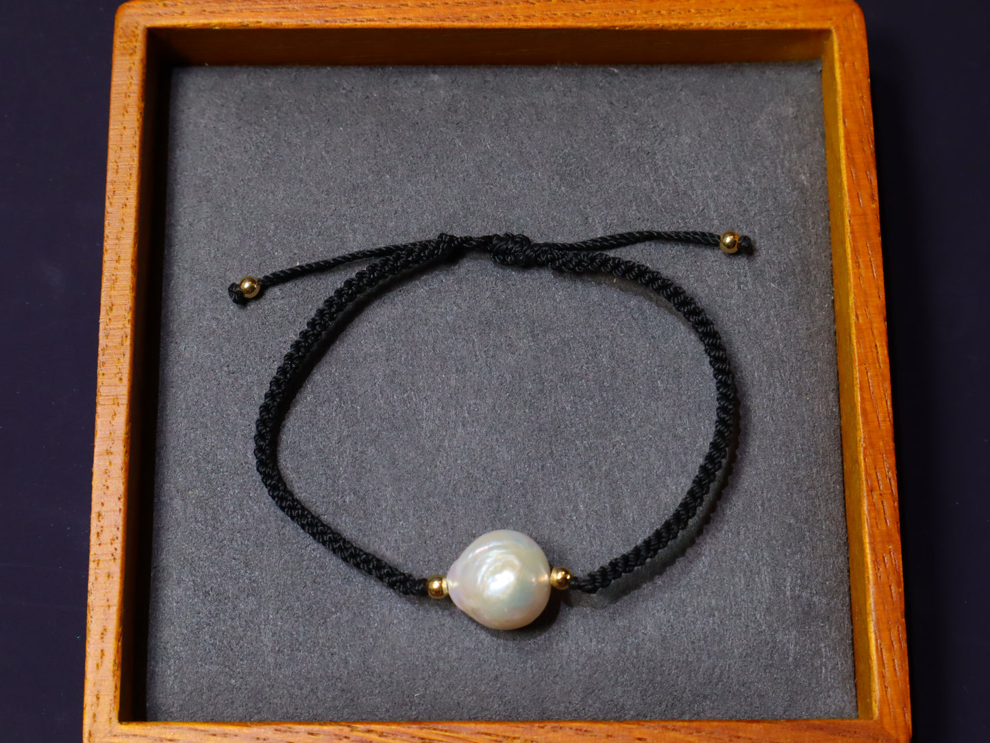 Handmade Fresh Water Pearl Black Bracelets