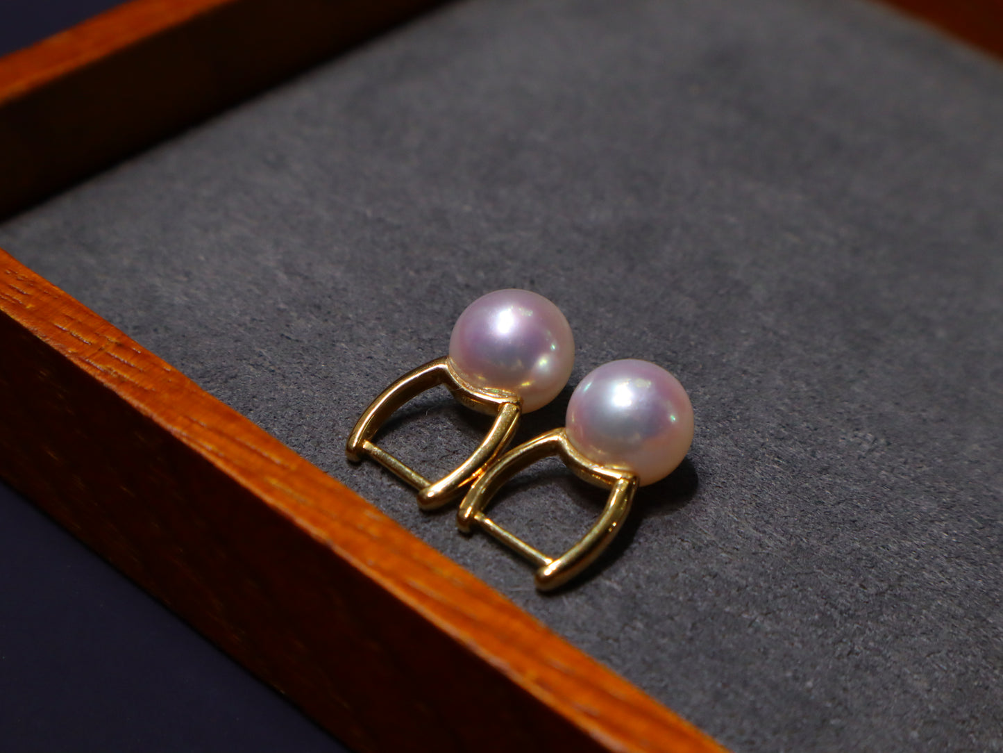 8.5-9mm Classical Akoya Pearl Hook Earrings