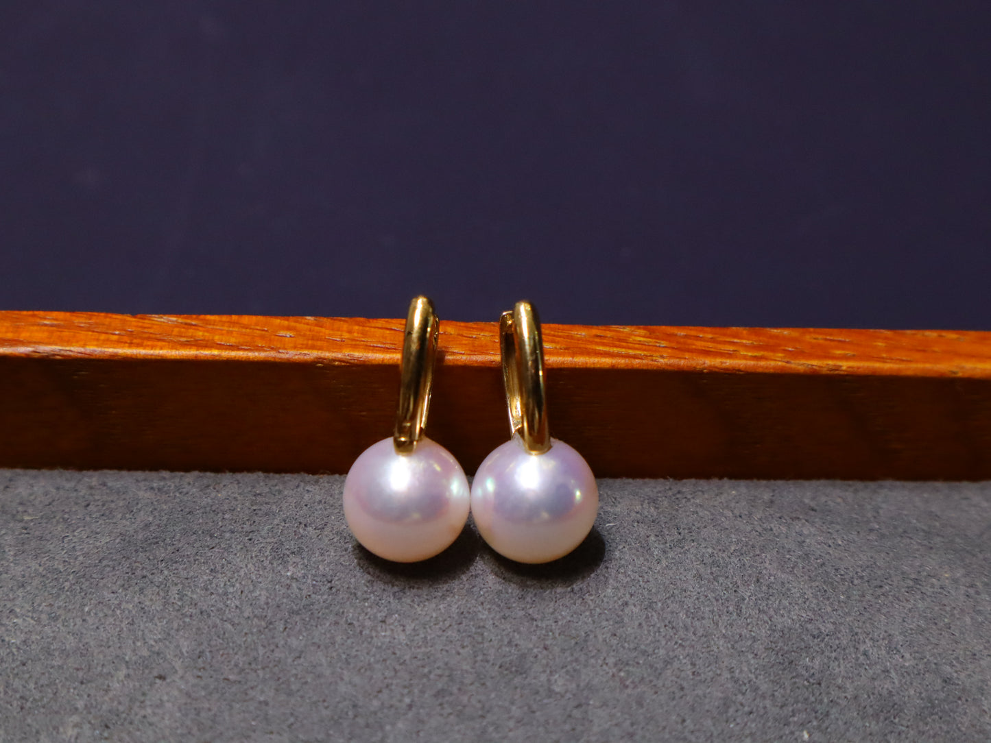 8.5-9mm Classical Akoya Pearl Hook Earrings