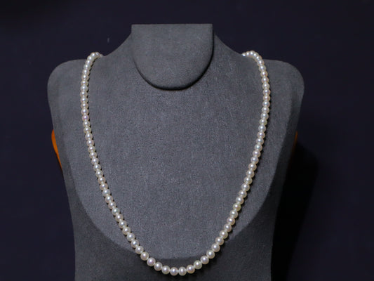 4-4.5mm AAAA White Freshwater Pearl Necklace