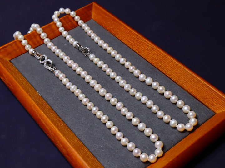 Double Strands Freshwater Pearl Necklace