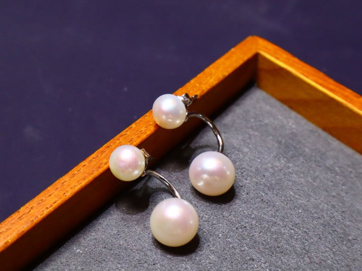 S925 6-7/ 9-10 Freshwater Pearl Earring