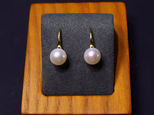 8-9mm 4A Freshwater Pearl Hook Earrings