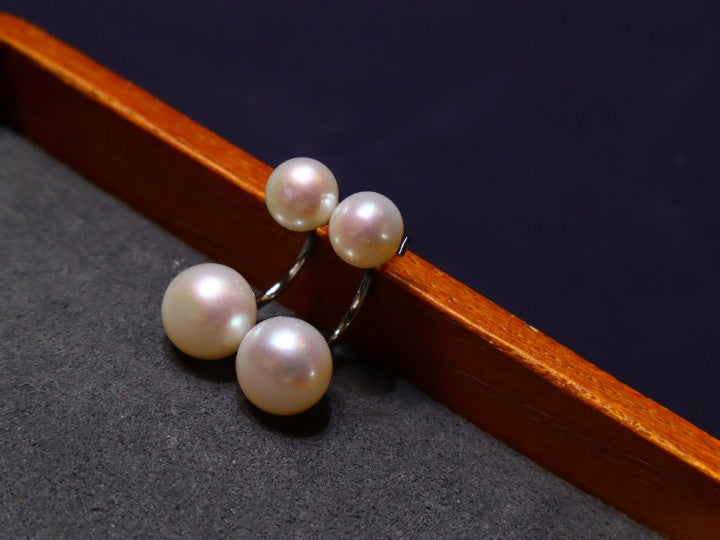 S925 6-7/ 9-10 Freshwater Pearl Earring