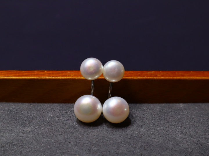 S925 Two style Freshwater Pearl Earring