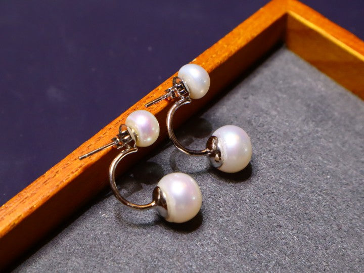 S925 6-7/ 9-10 Freshwater Pearl Earring