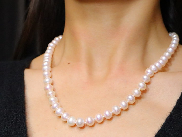 Classcial 8-9mm Freshwater Pearls Necklace